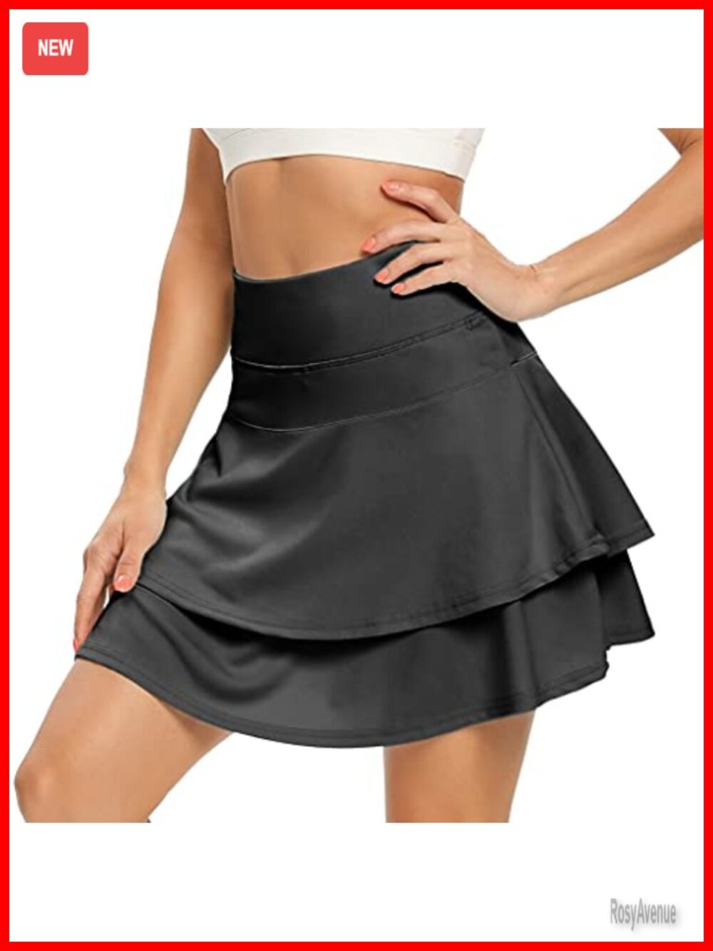 Womens Pleated Tennis Skort with Pockets Golf Athletic Skirt